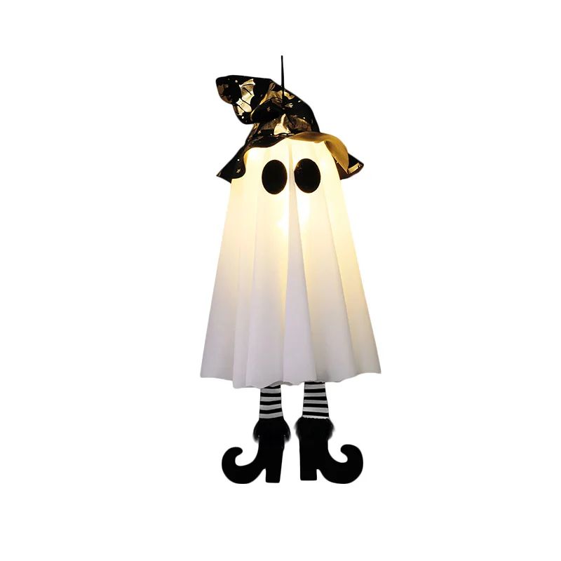 LED Light Up Witch Ghost Halloween Hanging Decoration
