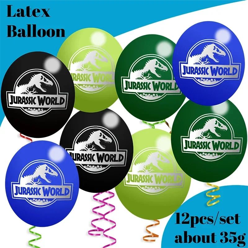 Jurassic Dinosaur Party Tableware Set for Kids Birthday Celebrations