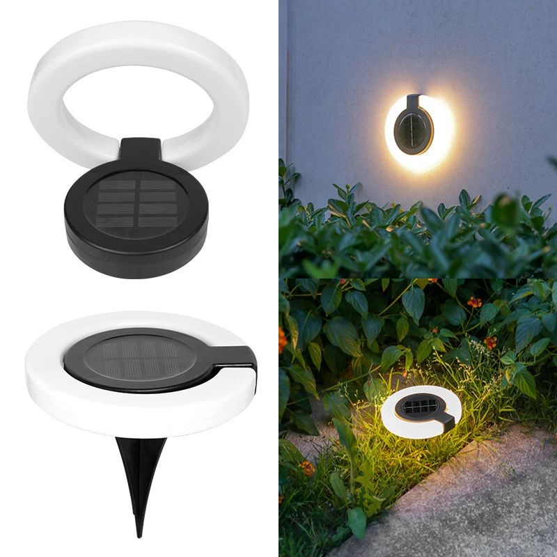 SolarGlow Warm White Solar Outdoor Lights for Garden, Fence and Walkways