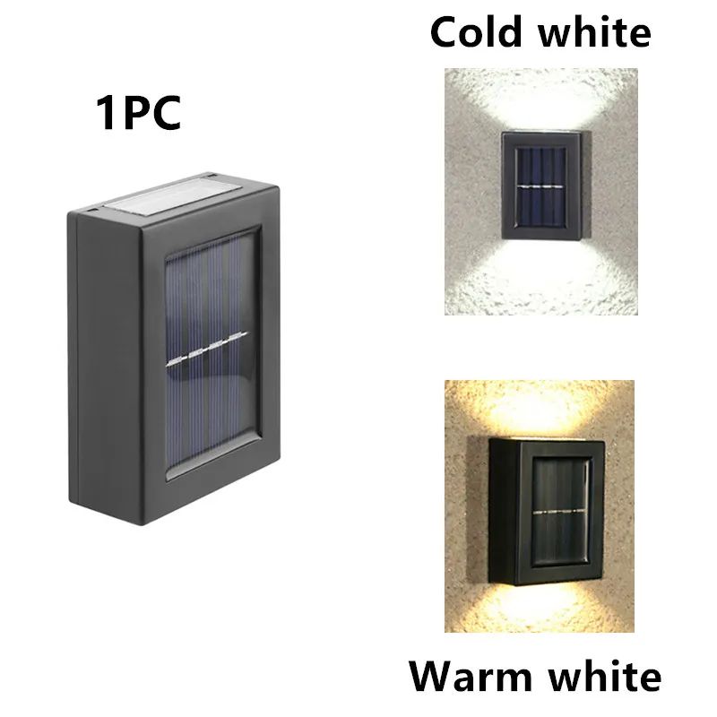 SolarGlow Waterproof Solar Fence Lights for Garden and Outdoor Walls