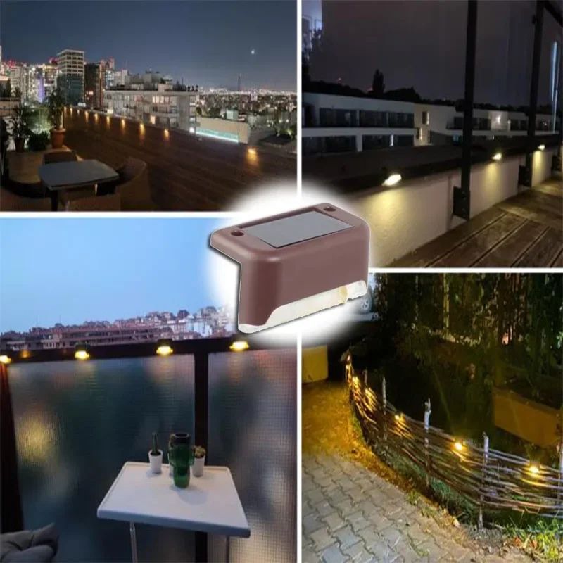 WarmGlow Solar Step Lights – Waterproof Outdoor Stair and Deck Lighting