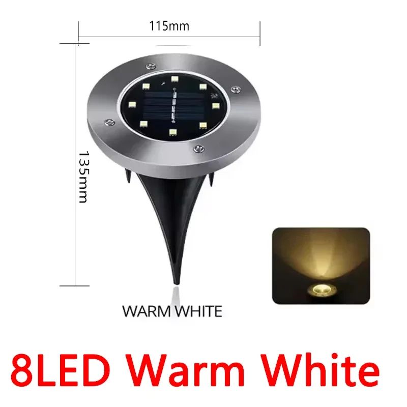 Solar Ground Lights for Garden and Pathway