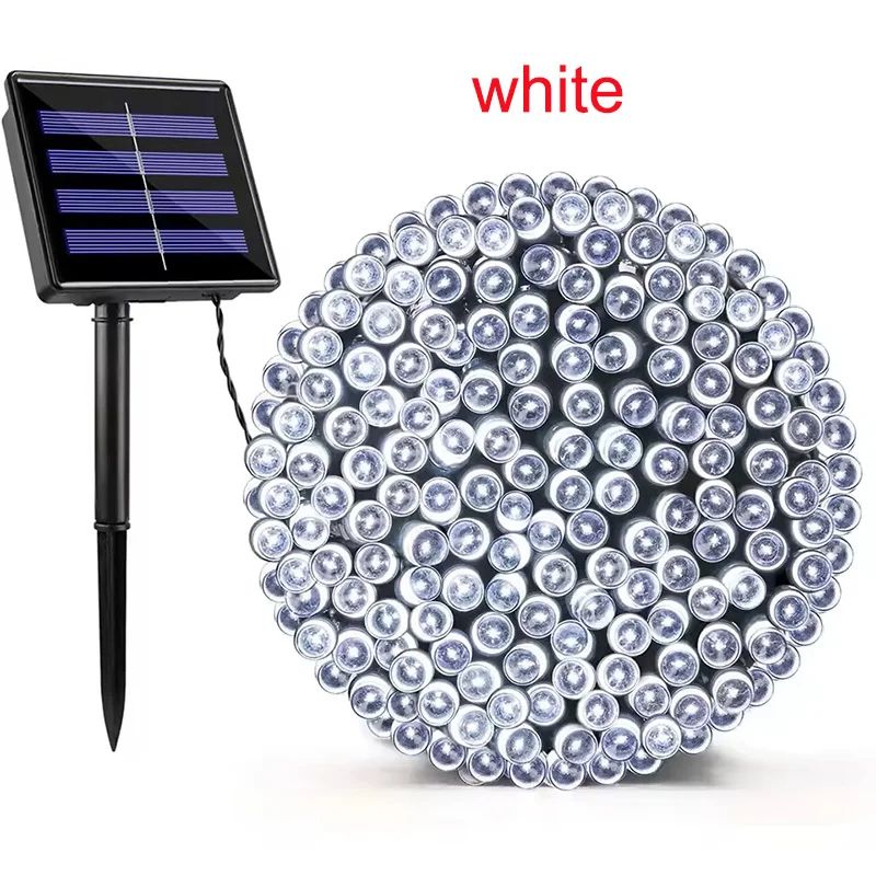 Solar Outdoor Fairy String Lights with 8 Modes IP65 Waterproof