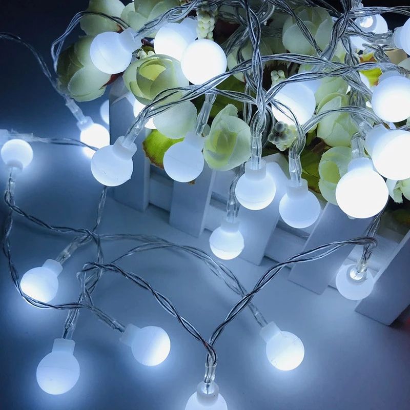 10M 80 LED Ball String Lights USB or Battery Powered Fairy Lights