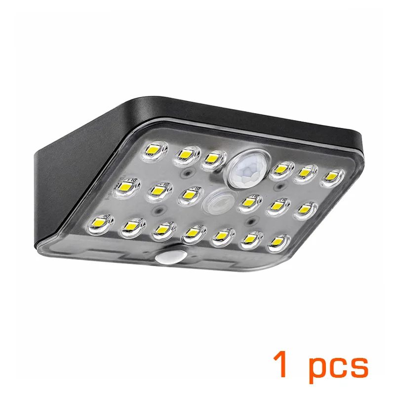 19 LED Solar Motion Sensor Wall Light for Yard and Garden