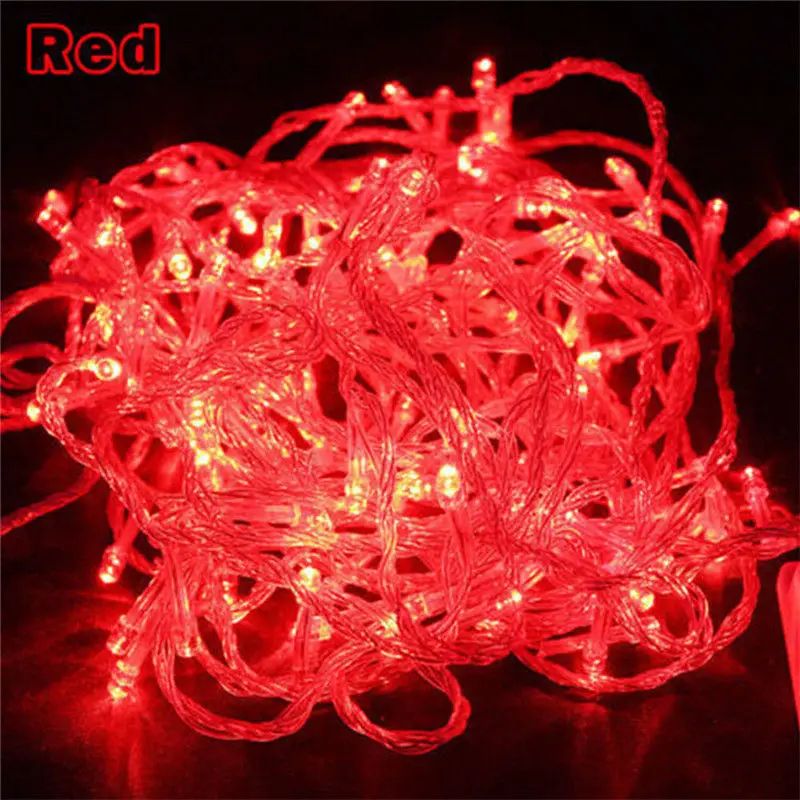10M 100 LED Waterproof Outdoor String Lights 9 Colors