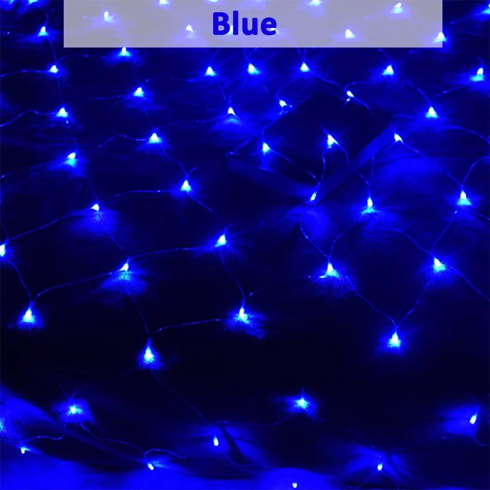 Waterproof LED Net Lights 8 Modes Outdoor Christmas Fairy Lights EU 220V US 110V