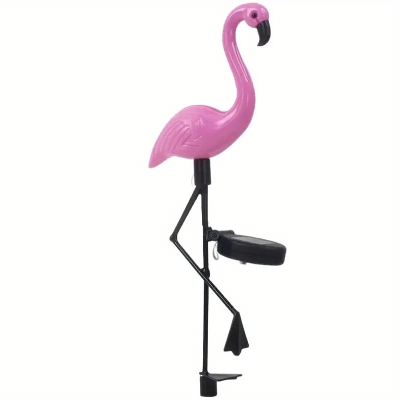 Solar Flamingo Garden Lights Waterproof LED Pathway Stakes 1 or 3PCS