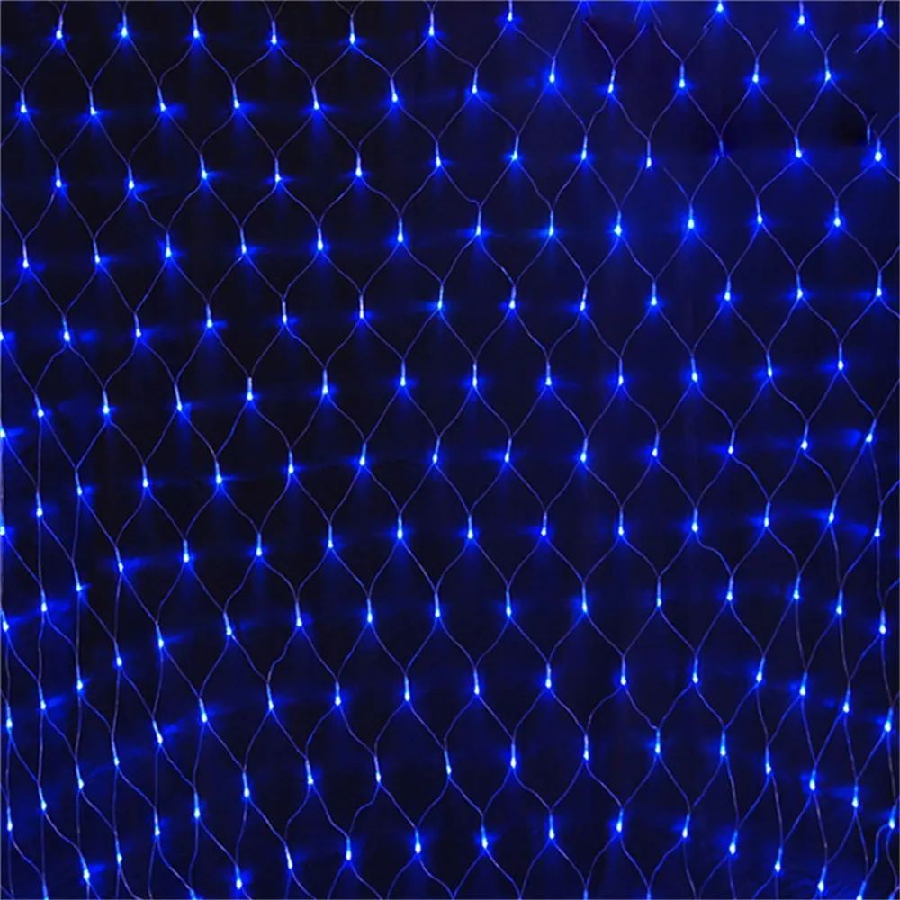 100 LED Net Mesh Fairy Lights 1.5 x 1.5M 220V Christmas Curtain Lights