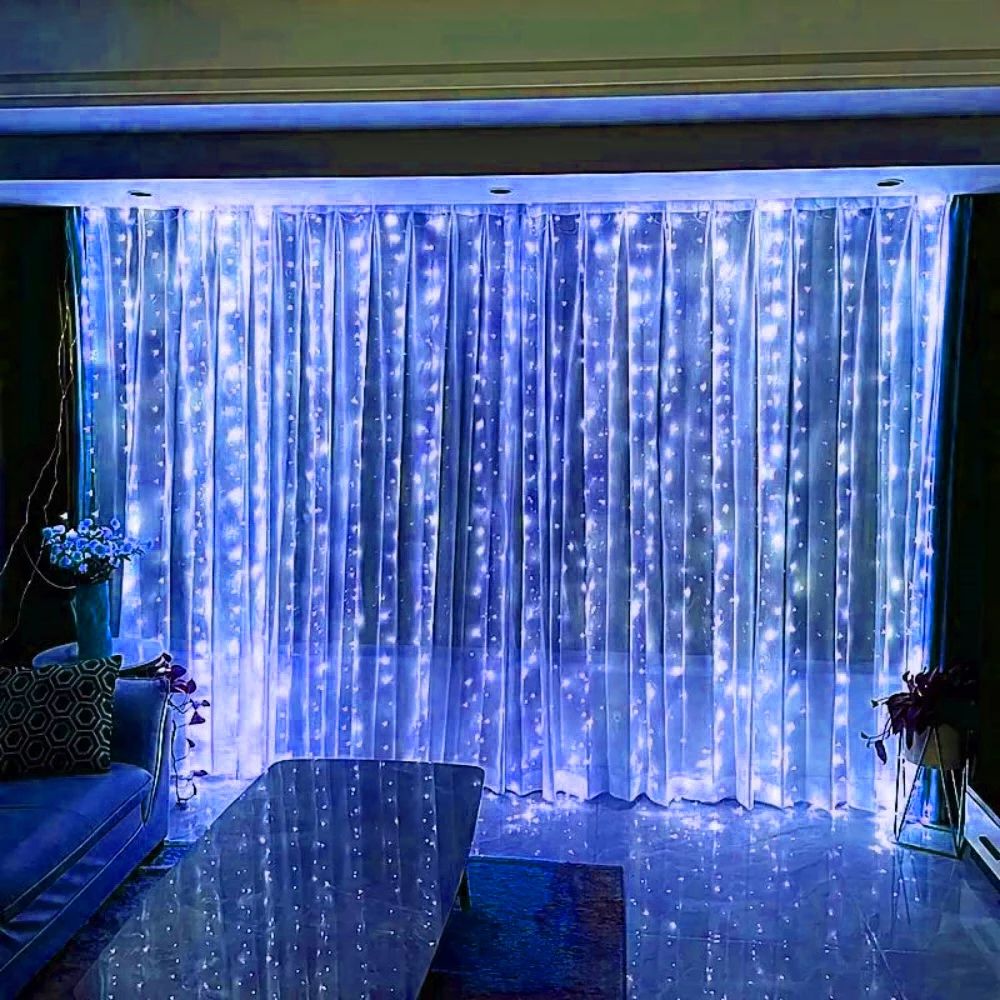 USB LED Curtain Fairy Lights with Remote Control 3 to 6 Meters, 8 Lighting Modes