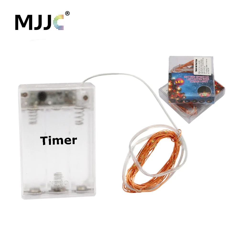 2M 20 LED Battery Operated Copper Wire Fairy Lights with Timer