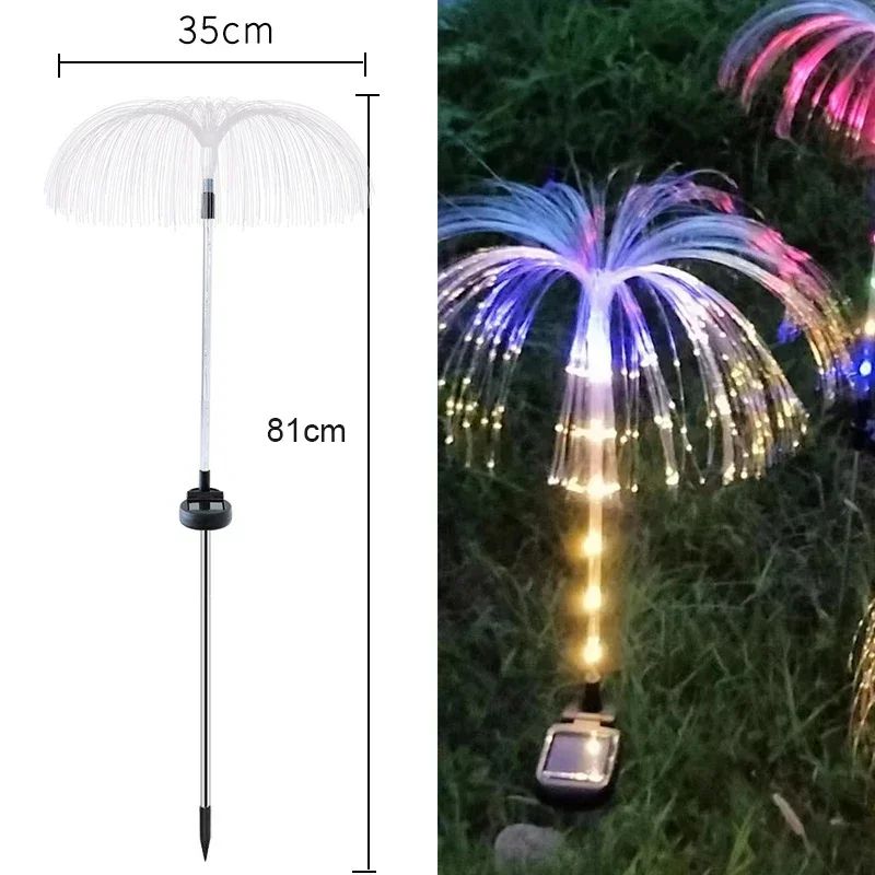Solar Jellyfish Garden Lights Waterproof Color Changing Outdoor Pathway Lights