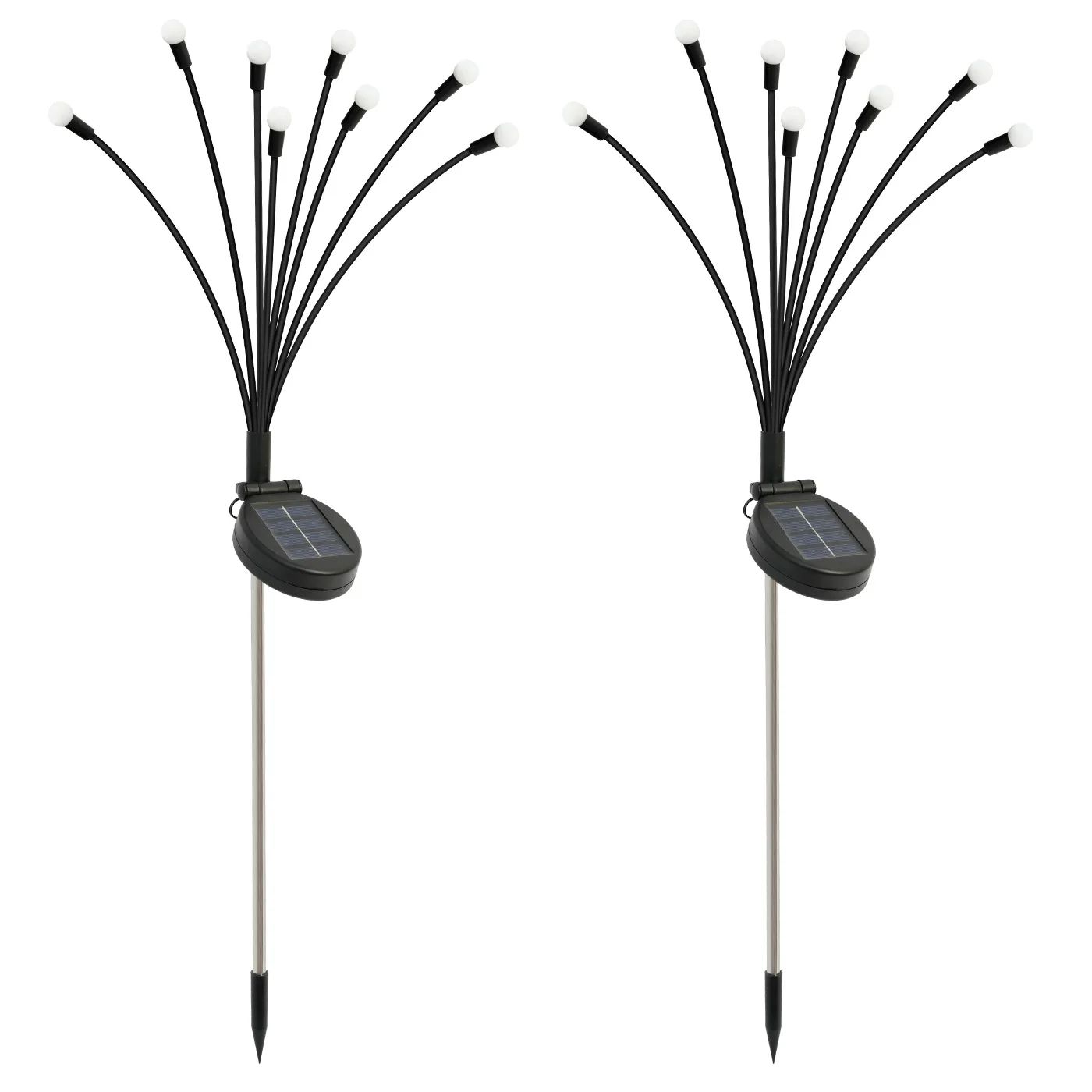 8 Head Solar Firefly Garden Lights - Waterproof Swaying Outdoor Pathway Lights