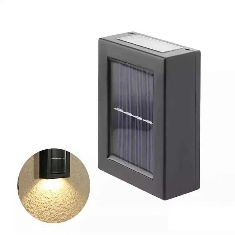 Solar Up and Down Outdoor Wall Lights - IP65 Waterproof LED Garden and Fence Lights