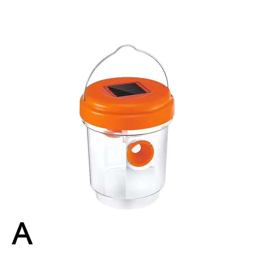 Solar Powered Wasp Trap Light - Waterproof Reusable Outdoor Hornet and Yellow Jacket Catcher