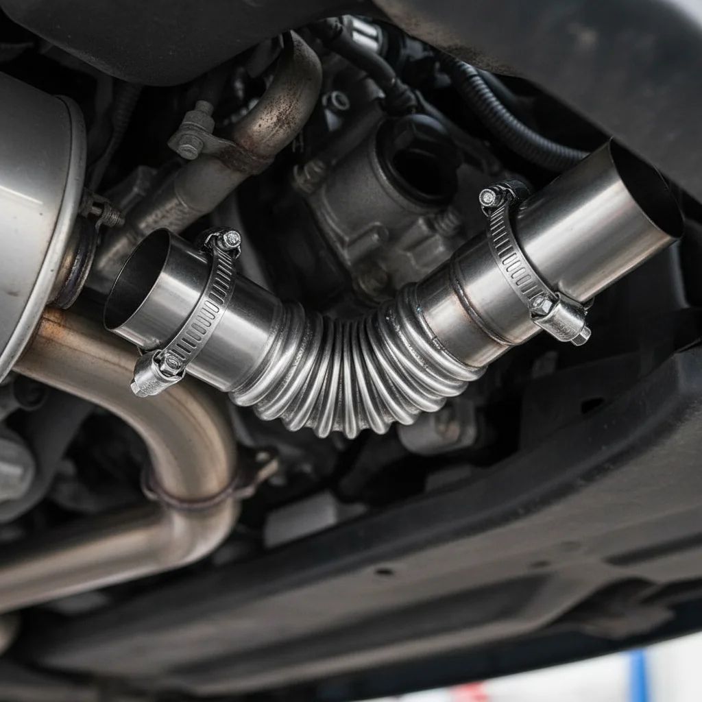 25MM Diesel Heater Exhaust Elbow Connector with Stainless Steel Clamps