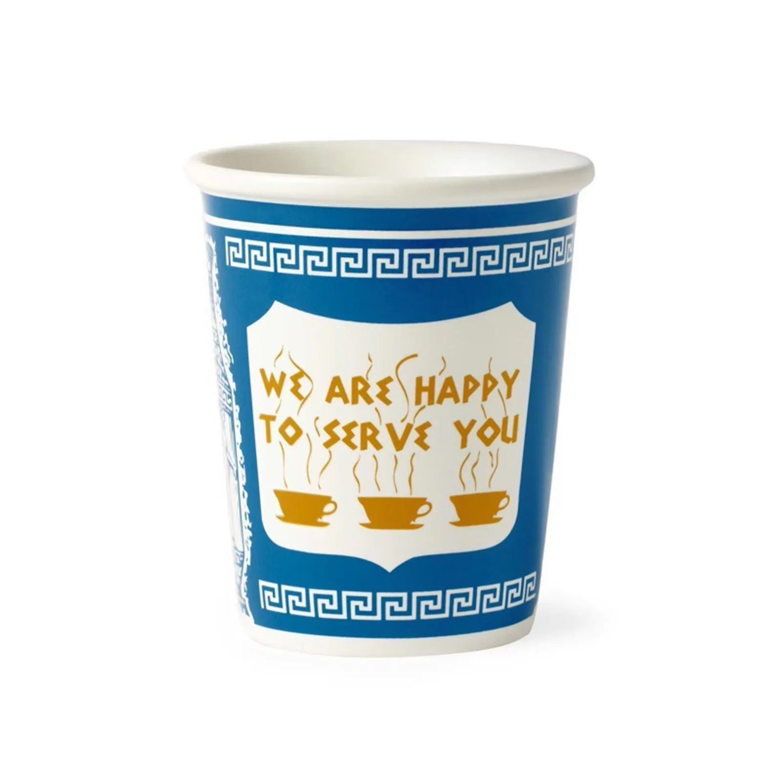 Retro New York Ceramic Coffee Cup 90-280ml We Are Happy To Serve You Mug