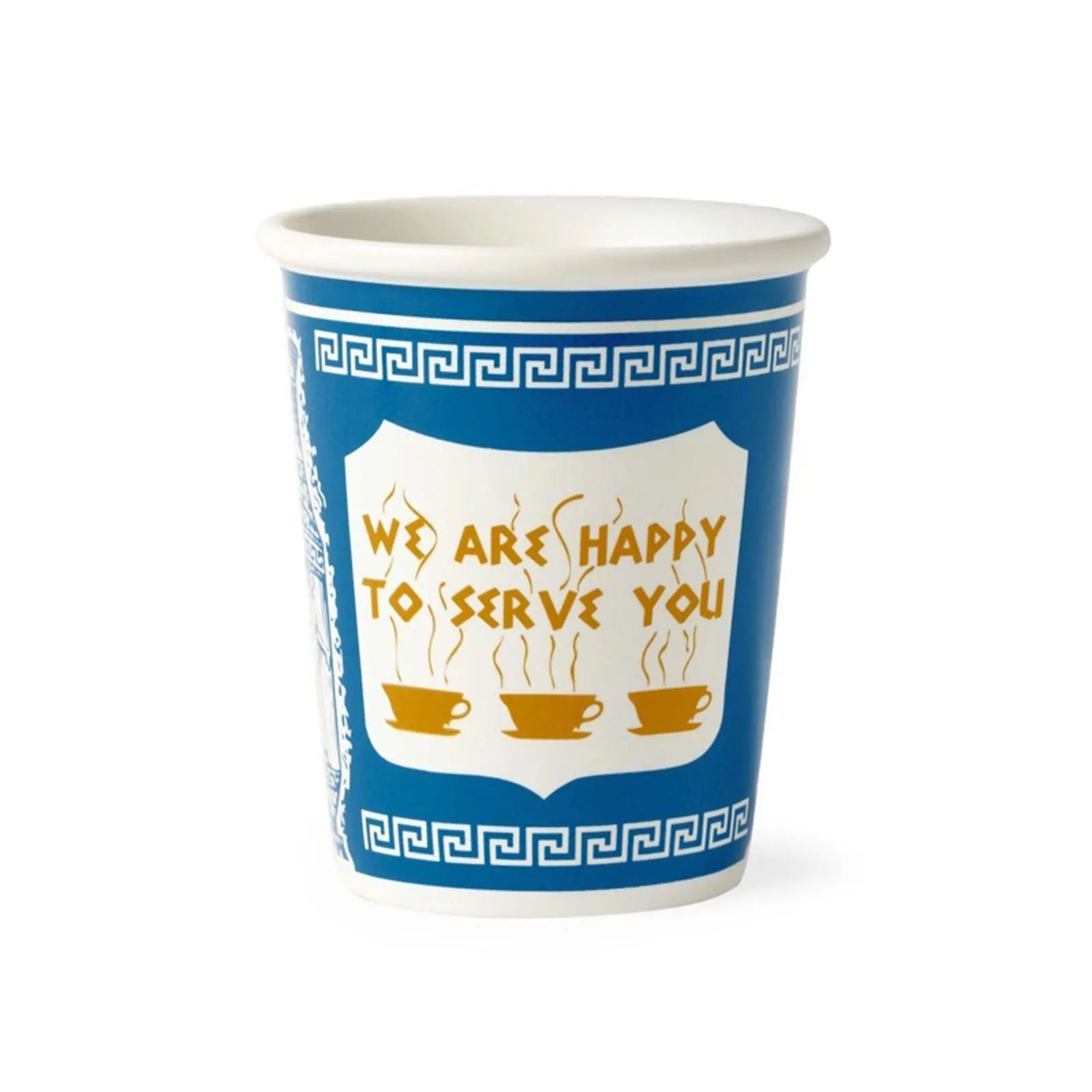 New York Style Ceramic Coffee Cup 90ml or 280ml Retro Cafe Drinkware