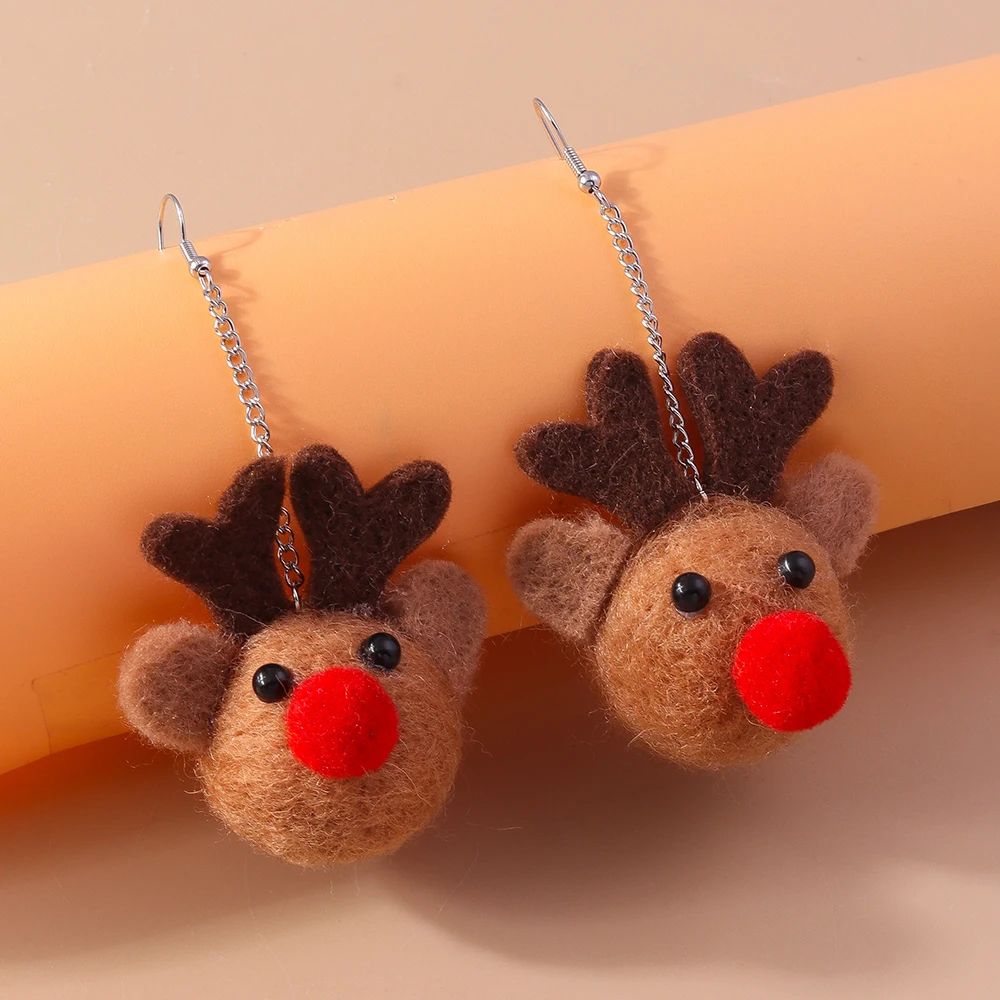 Lucky Star Christmas Tree Dangle Earrings for Women