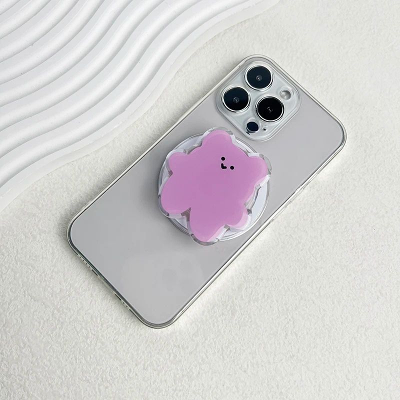 Cute Cartoon Bear Magnetic Foldable Phone Grip Holder for MagSafe