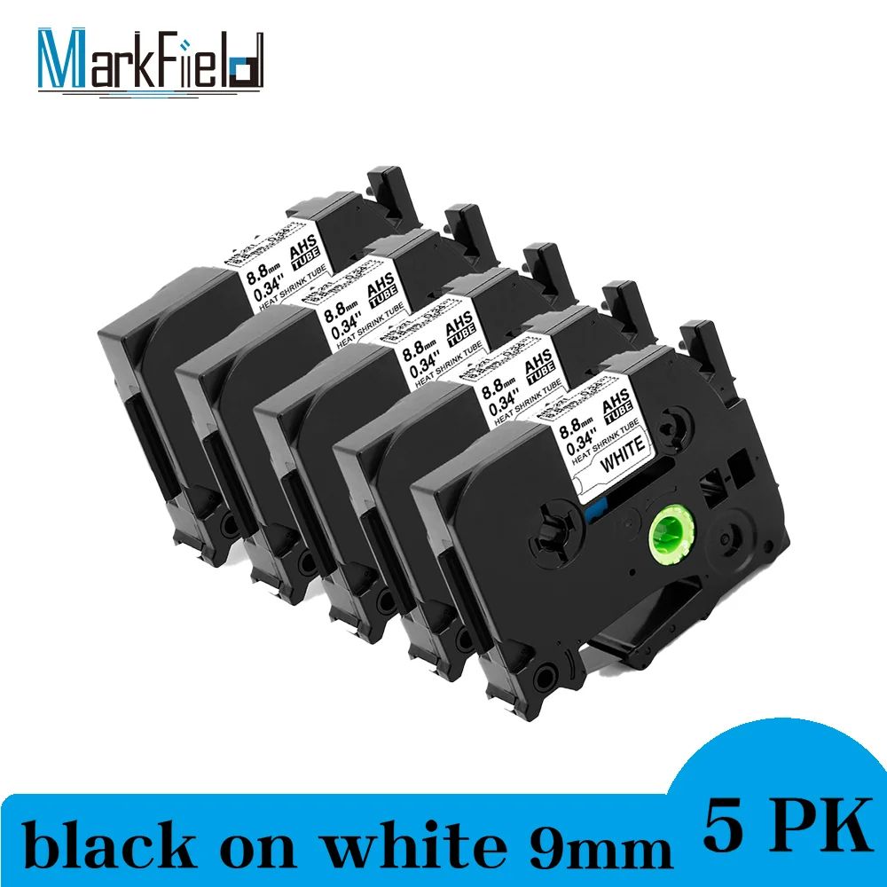 Compatible Brother HSe Heat Shrink Tube Label Tape 6-24mm for P-touch Printers 5/10 Pack