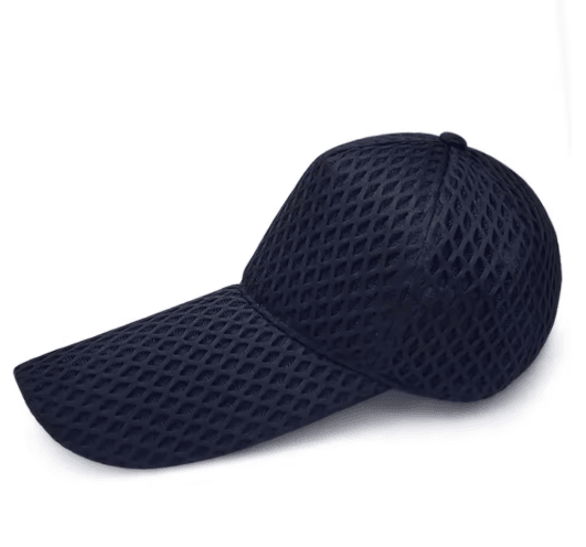 Mens Plus Size Mesh Baseball Cap Oversize Trucker Sun Hat with Long Peak