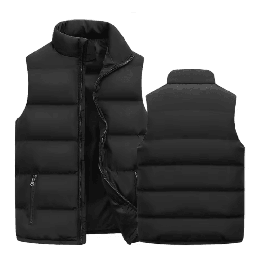 Mens Winter Vest Jacket Warm Waterproof Sleeveless Zipper Waistcoat