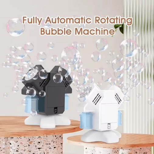 Double Head Rotating Bubble Machine for Kids Handheld Outdoo | Inspire ...