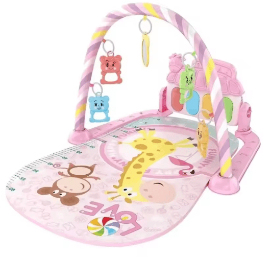 Baby Fitness Play Gym with Pedal Piano Newborn Musical Activity Stand 0–12 Months