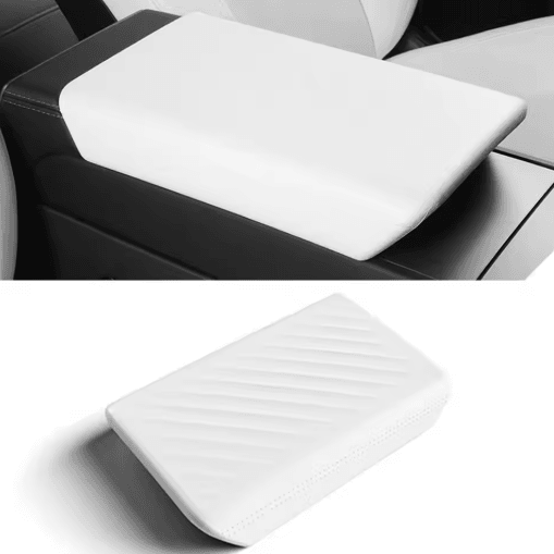 Center Console Armrest Cover for Tesla Model 3 2011 to 2022 and Model Y Juniper 2025 Soft TPE Console Lid Protector