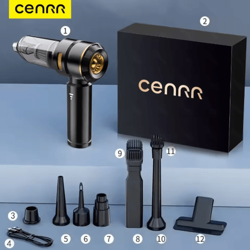 CENRR 998000PA Car Vacuum Cleaner Wireless Handheld Powerful Portable Cleaner
