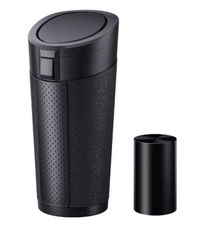Car Trash Can with Lid Compact Auto Dust Organizer with Garbage Bags