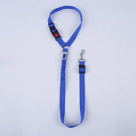 2 in 1 Adjustable Pet Car Safety Belt Heavy Duty Elastic Tether Seat Belt for Dogs and Cats