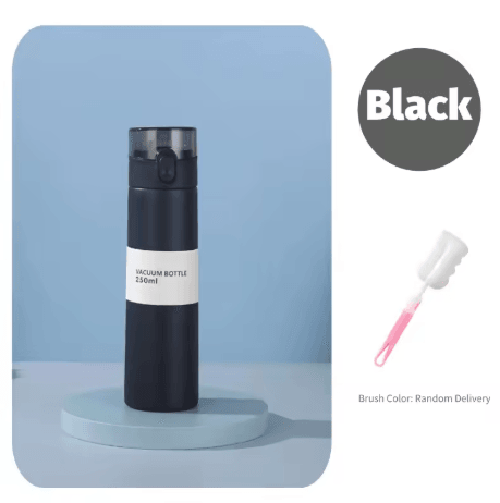 Mini Stainless Steel Thermal Water Bottle with Straw Vacuum Insulated Travel Cup for Tea and Coffee 150ml to 250ml