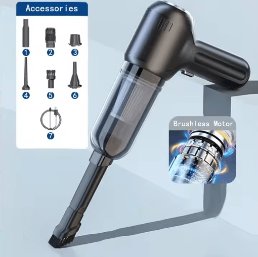 135000PA Mini Cordless Car Vacuum Cleaner Portable Handheld Wireless Cleaner with Strong Suction