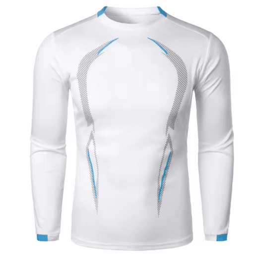 Mens Sports Training Long Sleeve T Shirt Quick Dry Lightweight Breathable Oversized Tee