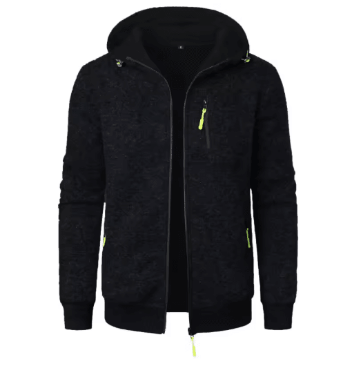 Mens Oversized Zip Up Hoodie Jacket Winter Warm Streetwear Hooded Sweatshirt Coat