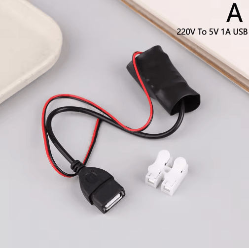 220V to 5V Power Adapter 1A to 2A USB Transformer for Wireless Cameras and WiFi Devices