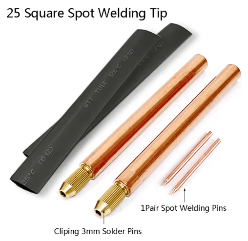 Battery Spot Welding Pen Set Handheld DIY Point Touch Welding Pen with Copper Belt 3mm Core