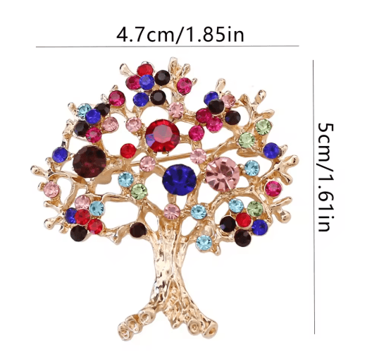 Vintage Alloy Santa Claus Brooch Christmas Tree Metal Pin Badge for Clothing Hats and Bags 4 Styles