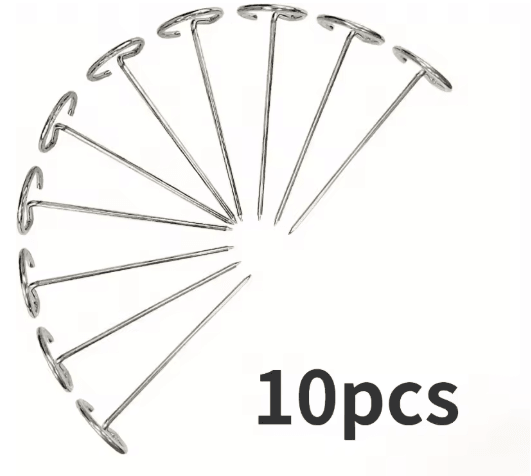 Stainless Steel Air Fryer Skewers 10PCS Vertical Kebab Needles for Oven and BBQ