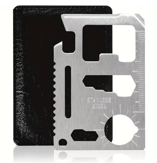 11 in 1 Credit Card Multi Tool Wallet Tool with Knife and Bottle Opener