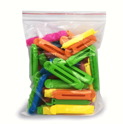 12PCS Food Bag Clips Set Portable Kitchen Sealing Clips for Snacks and Storage