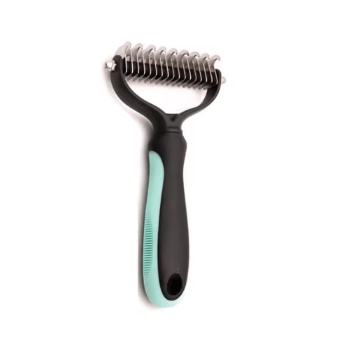 Professional Pet Deshedding Brush – Fur Knot Cutter & Grooming Comb for Dogs & Cats