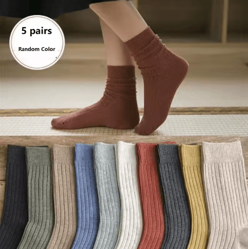 Vibrant Mixed Color Striped Comfort Crew Socks 5 to 20 Pairs Womens Everyday Essentials