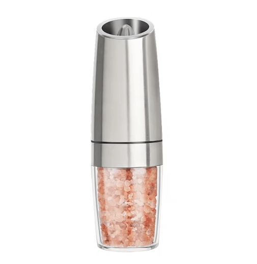 Electric Pepper Mill Set Automatic Gravity Salt and Spice Grinder with LED Light
