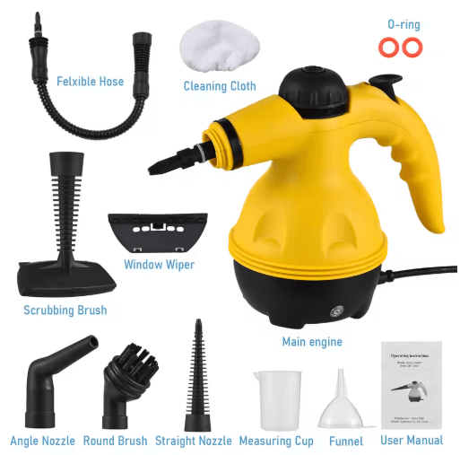 Handheld High-Temperature Steam Cleaner - Powerful Grease & Grime Removal Tool