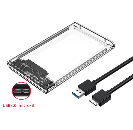 SATA to Type C External Hard Drive Enclosure 5Gbps USB Storage Case for HDD and SSD