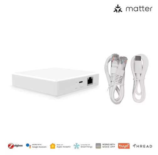 MOES Matter Gateway - Tuya Zigbee Smart Home Hub with Universal Voice Control