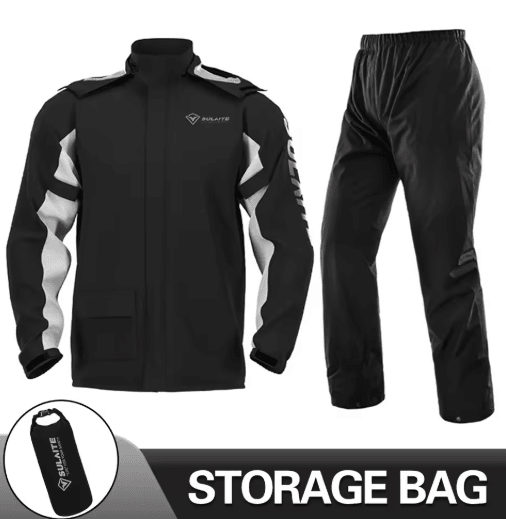Waterproof Motorcycle Raincoat Suit - Jacket & Pants Rainstorm Protection for Riding & Outdoor Adventures